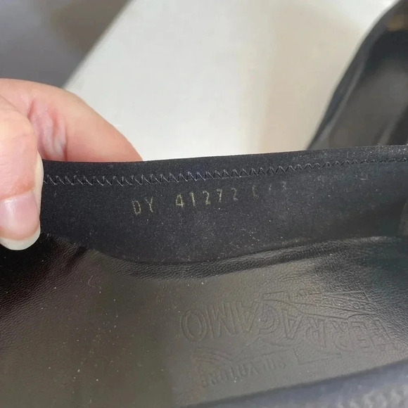 Ferragamo Nero Rain microfiber wedges size 8 EUC with Box! - Picture 6 of 11